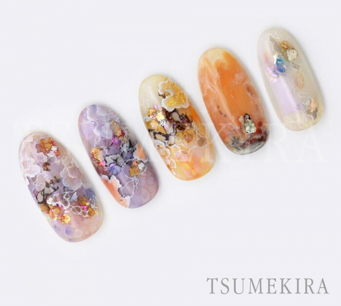 TSUMEKIRAツメキラネイルシールcolorsnailHanaプロデュース1turquobeigeNN-HAN-104