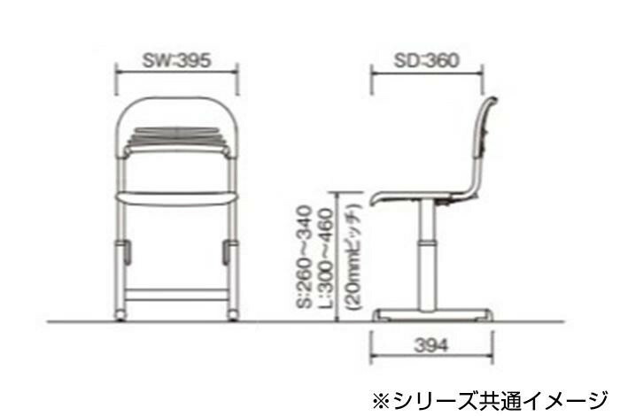 アイリスチトセ 教育施設用家具 新jis生徒用イス L 6 5 4 3 2号 ブラウン Yec 601a Sermus Es