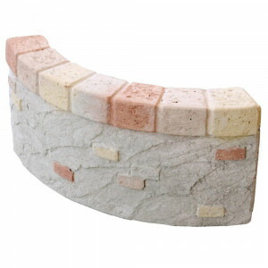 楽天市場 花壇 おしゃれ レンガ カーブ 花壇ブロック おしゃれ 花壇用ブロック 4個 Pocketcompany 楽天市場店