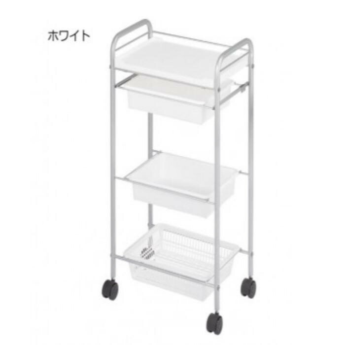 楽天市場】C-119 収納セット台 グレー（グレイ） キャスター付き