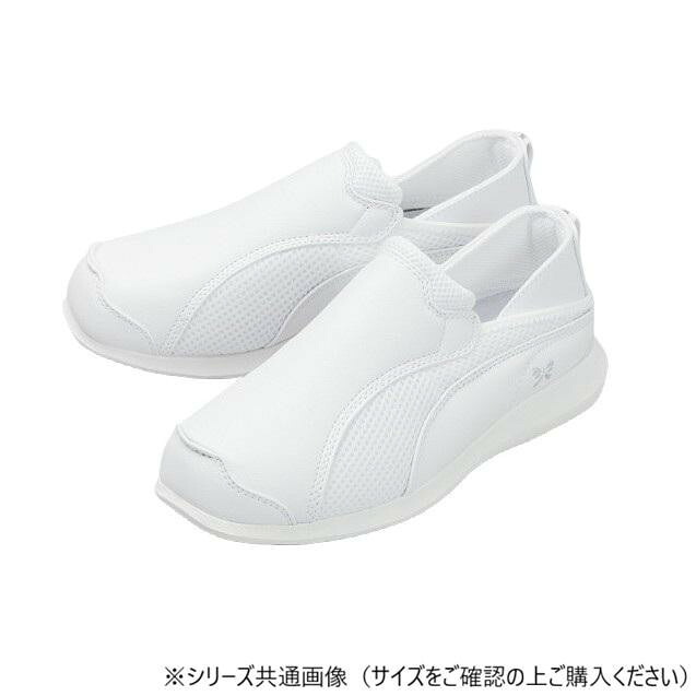 ナースシューズ ホワイト 22.5cm メッシュ素材 軽量 通気性 3E 疲れにくい