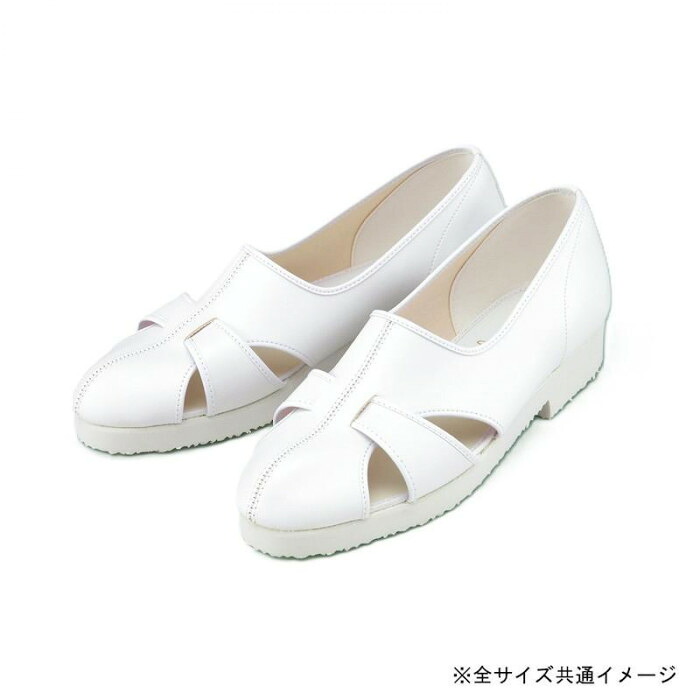 看護師用サンダル 抗菌素材 24.5cm 耐久性 消音 クッション性 白