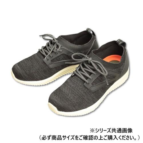スニーカー 3L ブラック ストレッチ 軽量 ニット レディース 靴