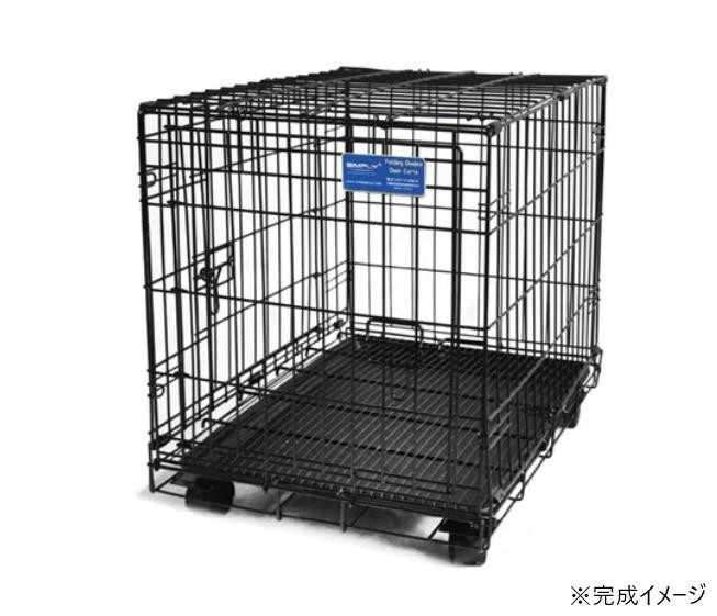 ペットケージ 2ウェイ Mサイズ 屋根付き 縦横置き キャスター付