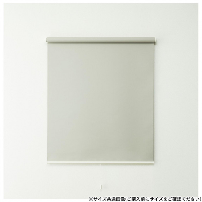 ロールスクリーン 遮光ベージュ 90×220cm 工具不要 賃貸対応
