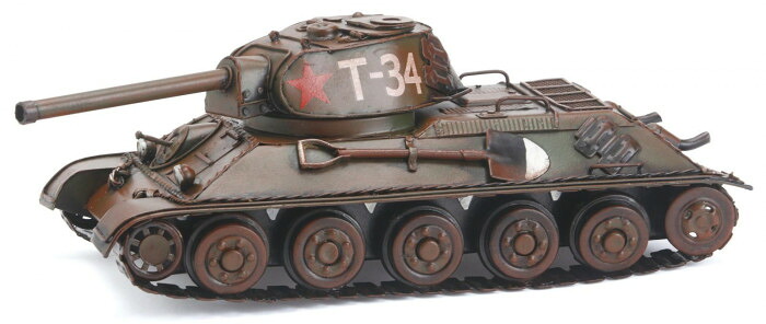 ブリキのおもちゃ 戦車 タンク インテリア 置物 レトロ 鉄製 オブジェ