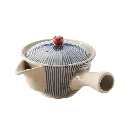 急須 有田焼 錦十草 茶こし付 曜変 300ml 土物 ティーポット