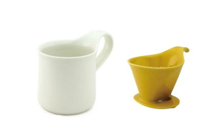 ドリッパーセット カフェマグ 陶器製 コーヒーセット 贈り物 アイボリー 4,192円