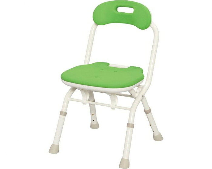 折りたたみシャワー涼み台 緑であること 背付き添い人 風呂場 介護備品 立ち上がり助けること