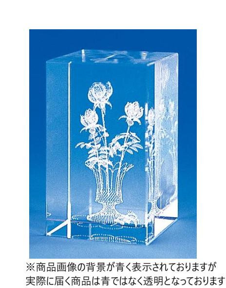 レザーアート バラ 薔薇 クリスタル 置物 45×75mm インテリア 雑貨 贈り物