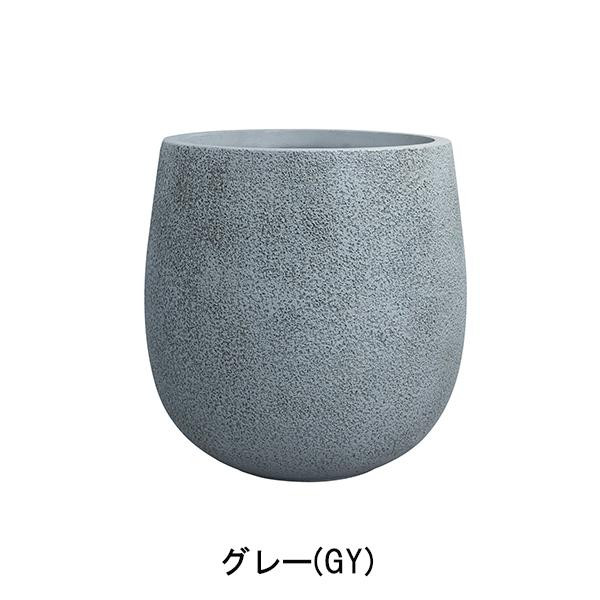 植木鉢 グレイニー エッグ グレー 43cm 29L ファイバークレイ