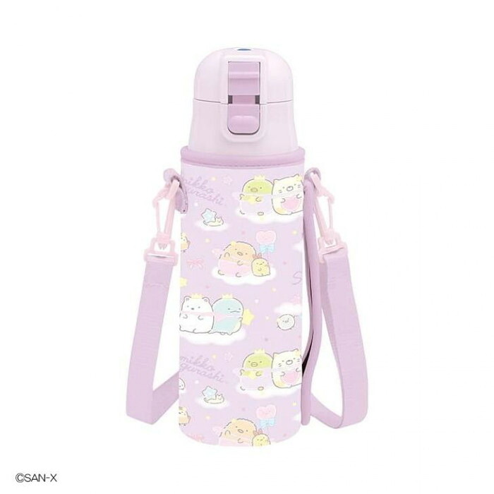 ステンレスボトル 470ml カバー付 保冷 保温 キャラクター 水筒
