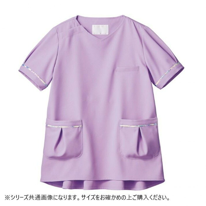 メディカルスクラブ L大きさ 白いこと 半袖 レディース 制菌 吸汗速乾 制電