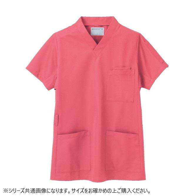スクラブ 兼用 半袖 Mサイズ 制菌 透け防止 吸汗速乾 制電 防汚 ホワイト
