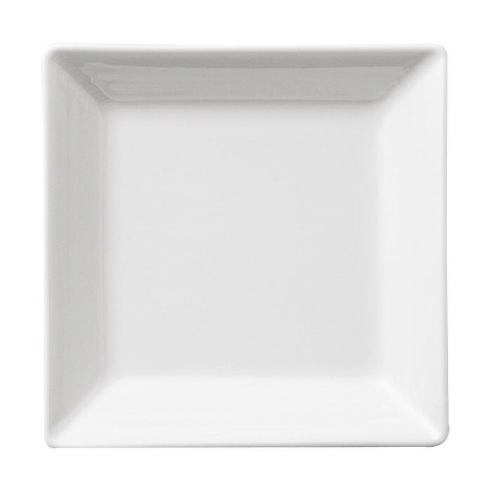 角皿 14cm ファインボーンチャイナ シャープなデザイン 食器 洋風