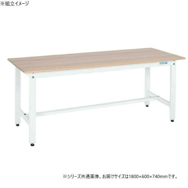 軽さやり方台 1800×600×740粍 肌理天板 パール白いこと やり方速見表 牢固たる
