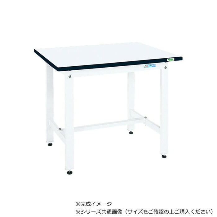 中量やり方台 900×750粍 風変わりアクリル樹脂天板 白いこと サカエ