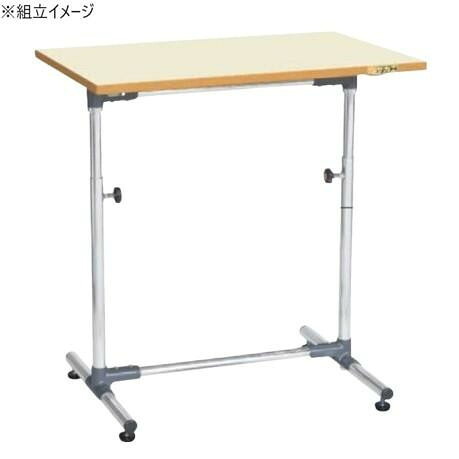 作業台 軽量セルワーク 高さ調整可能 750×500mm キャスター付き 組立