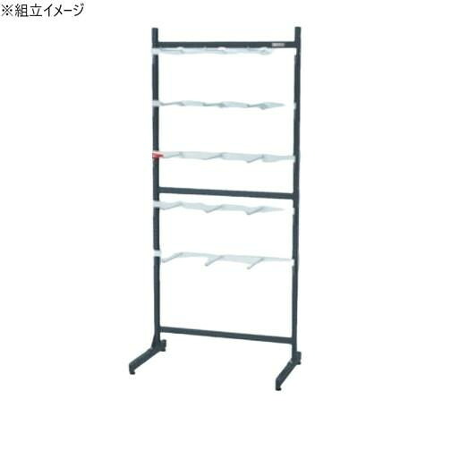 サカエ ラックシステム フックハンガータイプ固定式 892×550×2005mm フック15個付 PLS-20300D