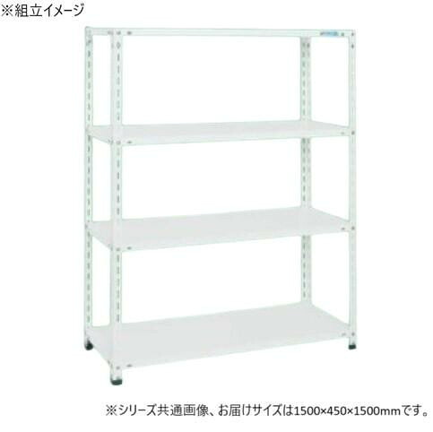 販売店仕合わせ スチール写真棚 パール白いこと 開放的型 首尾一貫した耐荷重500kg 4段