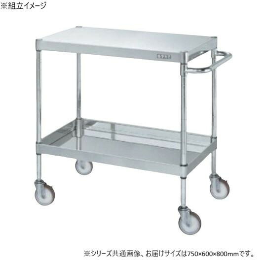 ステンレス鋼手押し車 2段 H800粍 ナイロンウレタン車 雄捩子受け答え 精神的な統合式
