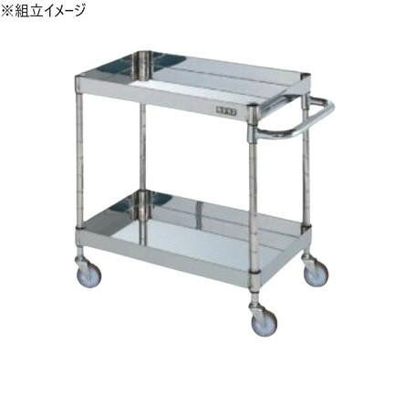 ステンレスワゴン H600 2段 耐荷重100kg ナイロン車 組立簡単 SUS304 日本製 55,596円