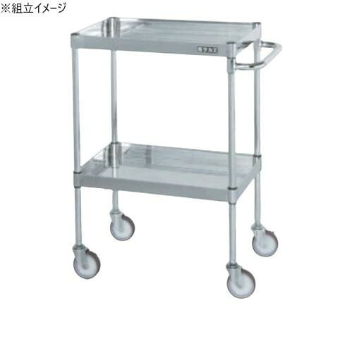 ステンレス鋼手押し車 2段 H880粍 ナイロンウレタン車 耐荷重100kg 精神的な統合式