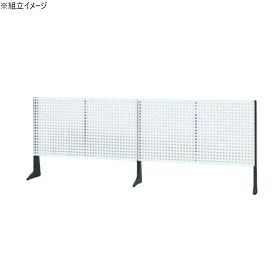 極点型架台 1800粍 パンチングパネル 棚板付 パール白いこと やり方用