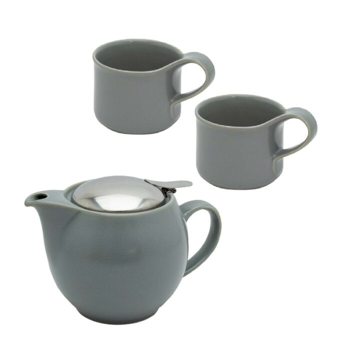 ティーポット ギフトセット 3人用 カフェマグ スモール 陶器 日本製 贈り物