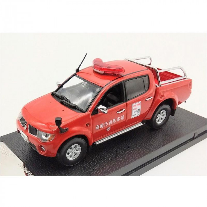 消防車 ミニカー 1/43 三菱 L200 岡崎市消防本部 塗装済み 完成品 模型