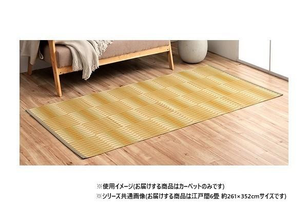 洗えるカーペット 江戸間6畳 261&times;352cm ベージュ 日本製 防カビ 撥水｜PocketCompany　店