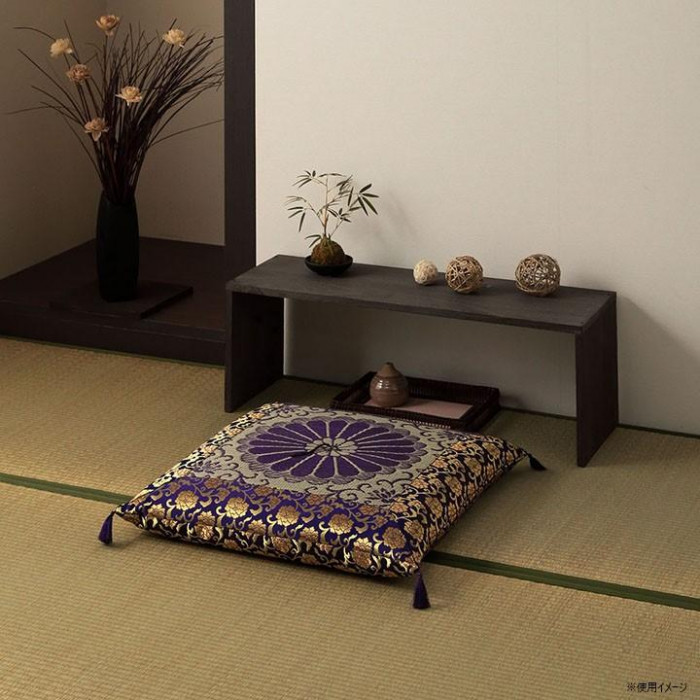 御前座布団 68×70cm い草 金襴生地 リバーシブル 菊柄 慶弔用 日本製