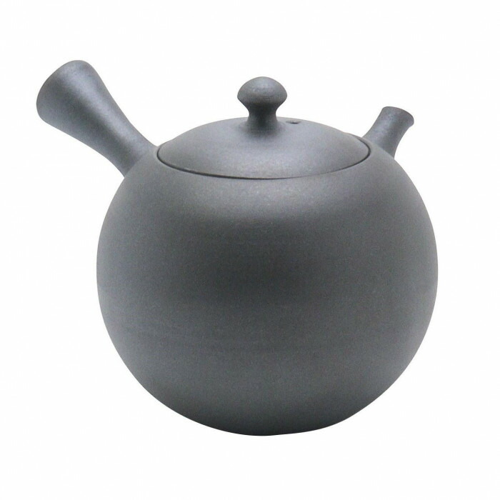 急須 日本製 黒丸型 310竓 セラメッシュ 茶こし付き添い人 茶の葉装具 自然的絵図面