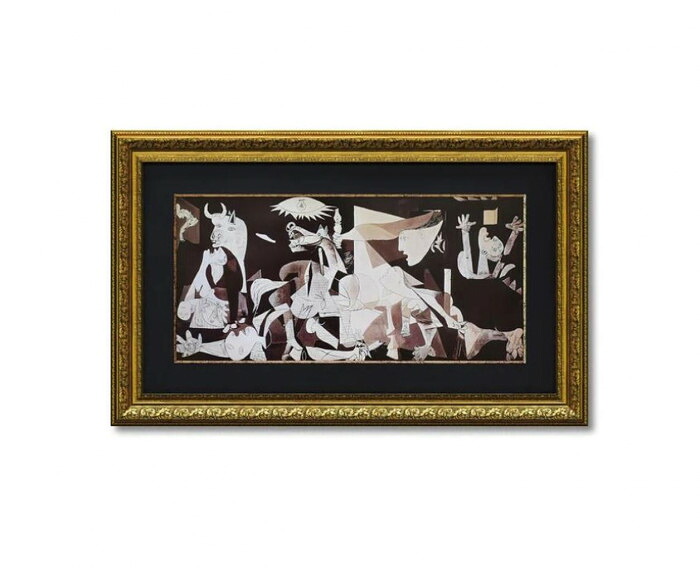 アートフレーム ゲルニカ パブロ ピカソ 名画 複製画 額縁付き ゲル加工
