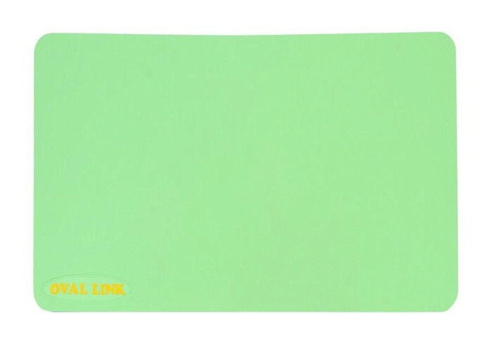 浴室用すべり止めマット ライトグリーン Mサイズ 38×55cm オーバルリンク
