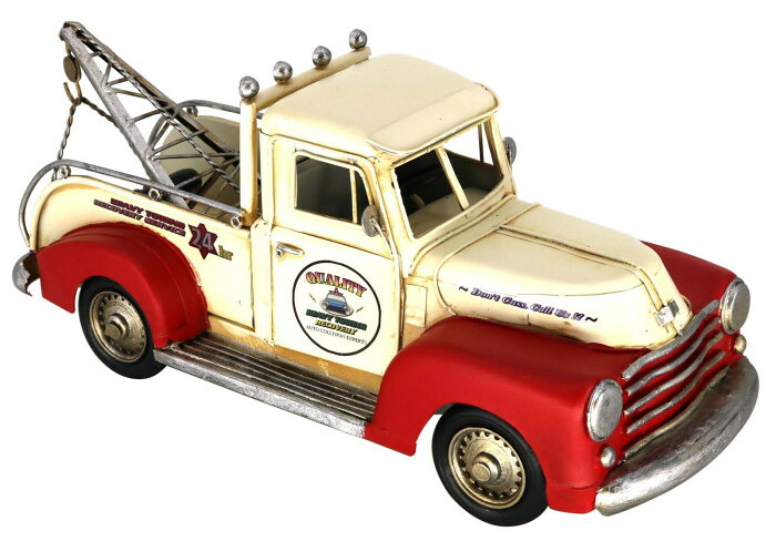 ブリキのおもちゃ トラック レッド 鉄製 車 玩具 インテリア 雑貨