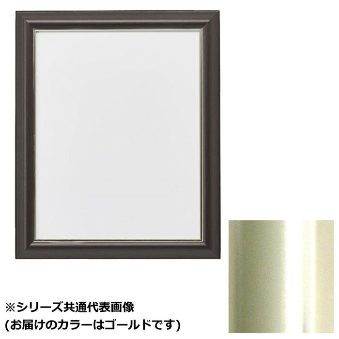 軽銀写真立て 600角 しろがね色 ゴールド伝達ルート入 アクリル繊維付 四角四面 ひな形