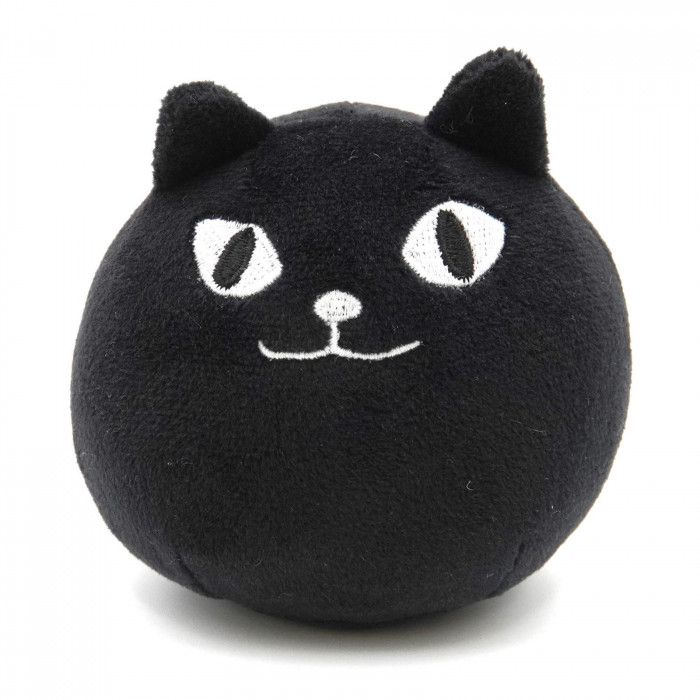 クッション 手のひらサイズ ネコマンジュウ ブラック ぬいぐるみ 癒し インテリア