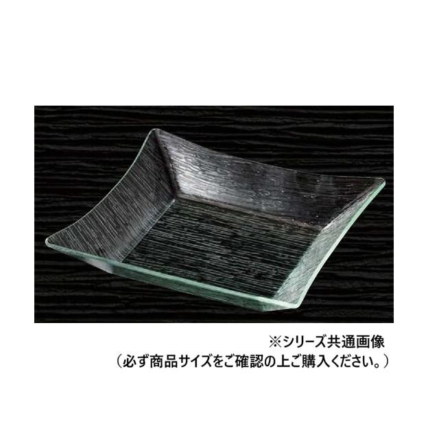 さざ波 四方上り 盛鉢 40cm アクリル樹脂製 透明感 鉢 スクエア 日本製