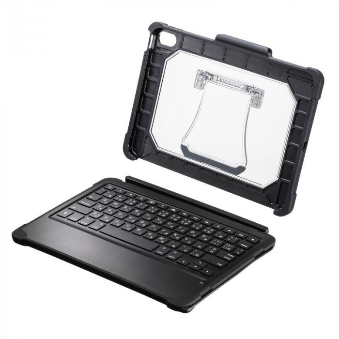 鍵盤付き添い人入れもの iPad 第10時人専用 磁石着脱 印字機C 繋ぎ合わせる