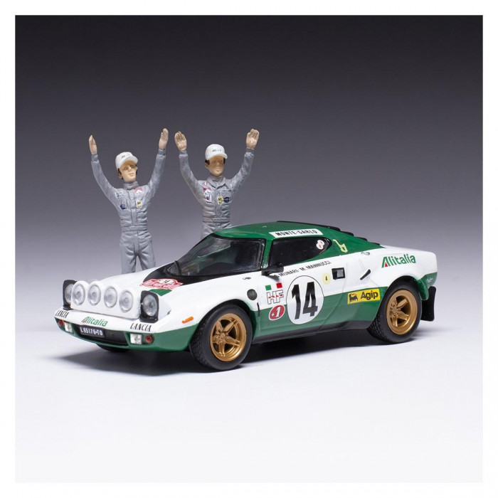 ランチア ストラトス ミニカー 1/43スケール モンテカルロ フィギュア付き 玩具