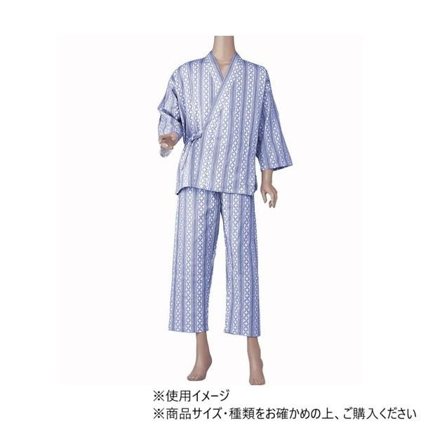 紳士 パジャマ Mサイズ ブルー 綿100％ ガーゼ セパレート 吸汗 速乾