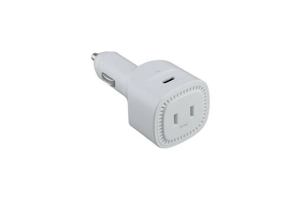 カーインバーター 3way 充電器 シガーソケット接続 USBポート コンセント