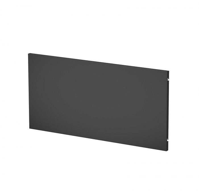 ケーブル収納パネル デスク背面用 二重構造 スチール製 W690mm ブラック