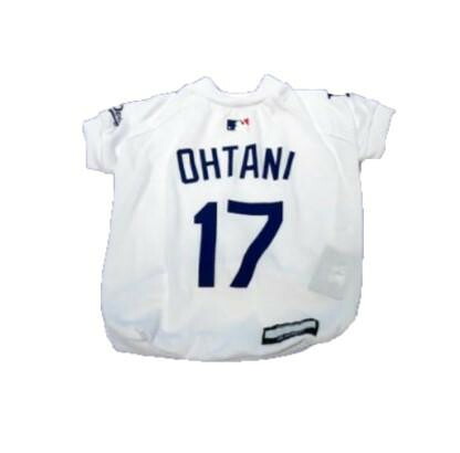 ドジャース 大谷Tシャツ ホワイト Sサイズ 犬用ウェア ペット服 野球 応援