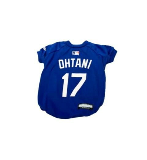 大谷Tシャツ ドジャース ブルー Lサイズ 犬用 ペットウェア 半袖