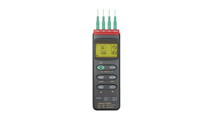 データロガー温度計 4チャンネル K熱電対対応 16000記録 データ保存 27,170円