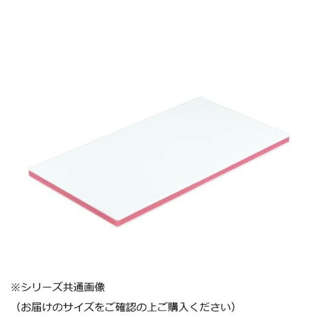 色つや抗菌お役目用まな板 サクラ色 27×50×2糎 肉厚 ポリエチレン