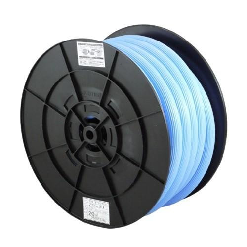 デラックスホース 20m 内径25mm 耐寒性 単層管チューブ 散水 給水 青