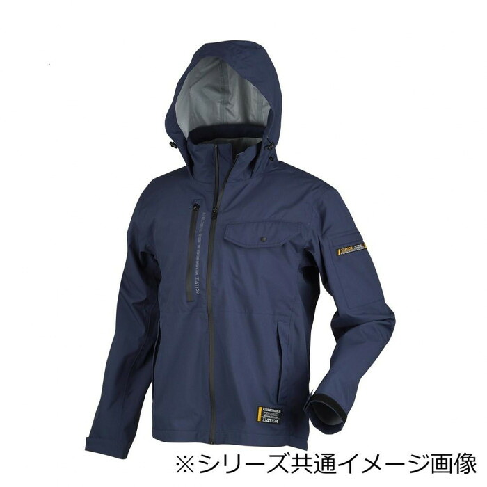 ワーキングジャケット 5Lサイズ ネイビー 防水 透湿 4WAYストレッチ 止水